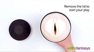 Ego x stroking masturbator with suction cup for solo play