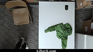 Why steal? Teen demonstrates blowjob and doggystyle punishment at work