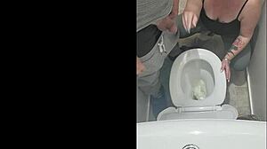 Rank amateur tries toilet piss video but it goes wrong in dirty slutty ways every time