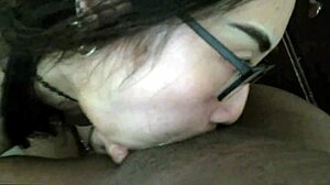 Eva Yi teases cock with early morning ball licking