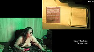 Naked Lake House Playthrough Part 2 Features BBW Brunette With Big Natural Tits And Glasses In Intense Action