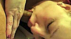 Blonde Milf Sucks Small Cock Handjob