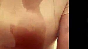 black girl shows her ass in the bathroom casually