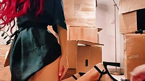 Hot Babe Seduces Neighbor To Lick Ass