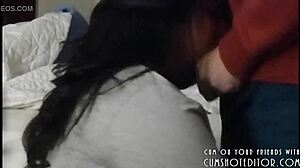 Submissive Chubby MILF Loves Deepthroating Cocks