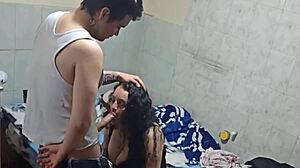 Mature Milf Teases Big Cock With Blowjob Ball Licking After Birthday Party Homemade