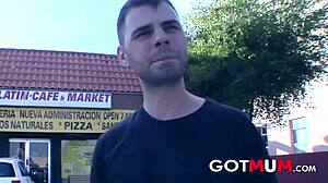 Got mum brunette milf cum on pretty face