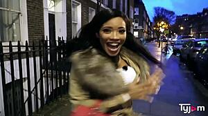 i'm hot ebony kiki minaj taking two hard cocks in double penetration