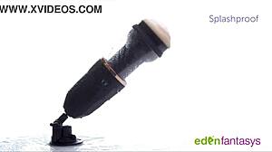 Ego x stroking masturbator with suction cup for solo play