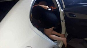 Humiliated in park dogging, cuckold watches eagerly