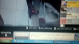 blonde gently explores her ass with hand