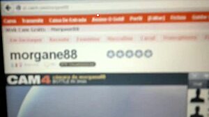 blonde gently explores her ass with hand