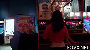 couple enjoys fellatio in outdoor pov setting