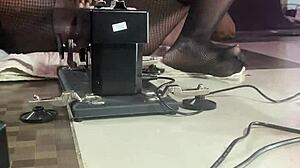 does the black porn star fuck the sex machine