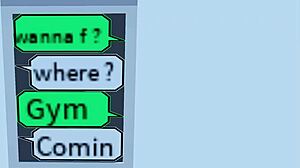 roblox fun at the gym with blowjob and cum in mouth