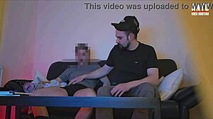 Straight bald guy asks for a favor from previous helper