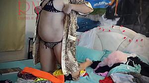 Housewife Strips Seductively?