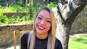 beautiful ashley licks and sucks her husband's cock before swallowing