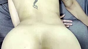 Riding my stepbrother's cock nicely, then he fucks me doggy style