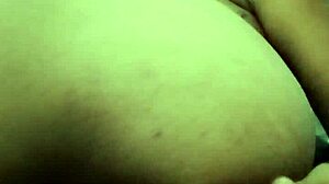 brunette latina with big ass masturbates while stretching