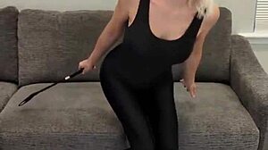 Detailed Look at Black Bodysuit Paired with Black Hunter Boots