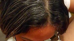 My friend's mom catches me masturbating with her panties?