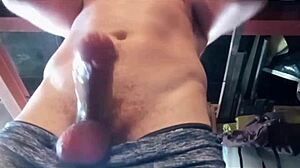Working Out And Stroking Cock Until I Cum Multiple Times