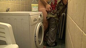 Amateur cuckold wife having rough sex in basement