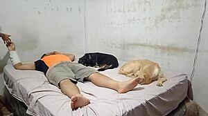 Dancer Rides Cousin's Dick With Wet Pussy Bounces!