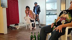 I WENT TO MY FRIEND'S HOUSE FOR THE GAME AND ENDED UP FUCKING HIS WIFE WHILE HE WATCHED