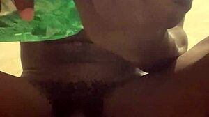 hard black guy gets quick handjob to ease stress