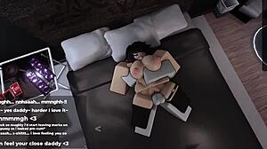 Claiming Her Big Ass in Roblox Game