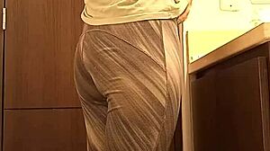 Hidden Camera In University Classmate's Bathroom Captures Intimate Upskirt Moments