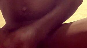 hard black guy gets quick handjob to ease stress