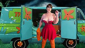 Granny Velma Dinkley Faces Lick & Dick Cumnundrum In Pov Costumes!