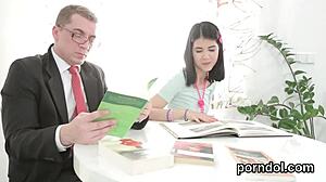 cuddly is getting seduced and shagged by her senior tutor, so hot 😍💦