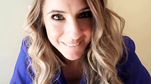 Mature cougar pussy tastes nerdy guy's desires