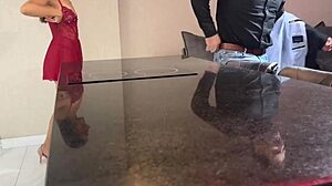 Building manager records husband fucking wife with blowjob and moaning