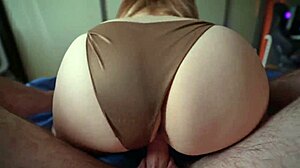 girl with big ass sucks cock and gets fucked rough in doggystyle