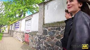 Hunt4k young 18+ czech wife turns slut for bus tickets in outdoor pickup cuckold fucking