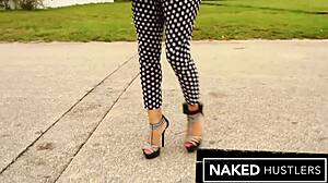 Latina Girlfriend Kicked Out of Car Sucks Stranger's Dick