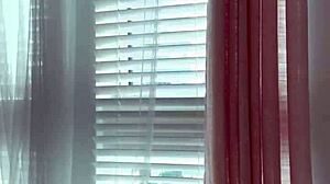 Girlfriend moans softly during dirty ASMR handjob for boyfriend