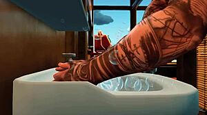 Pornstar rips clothes for hardcore sex, fucking cunt and tits on beach