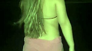 Sexy Girl Shows Off in Micro Panties on the Beach!