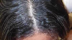 My friend's mom catches me masturbating with her panties?