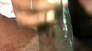 Sloppy Handjob On BBC Cock