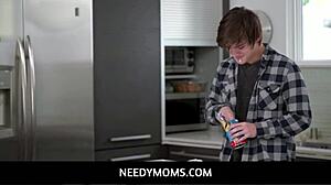 Needymoms - busty stepmom penny barber eats stepdaughter macy meadows twat while getting fucked