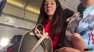 Jerking off publicly on a crowded plane?