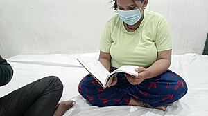 female student seduces teacher with big tits