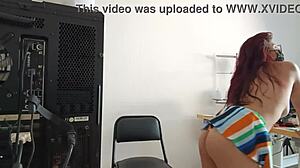 Caught Stepsister In Lingerie Doing Homemade Porn